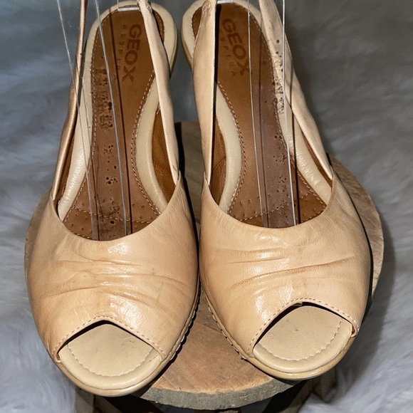 🎈GEOX RESPIRA leather sling back sandal size 36.5 - Picture 2 of 8
